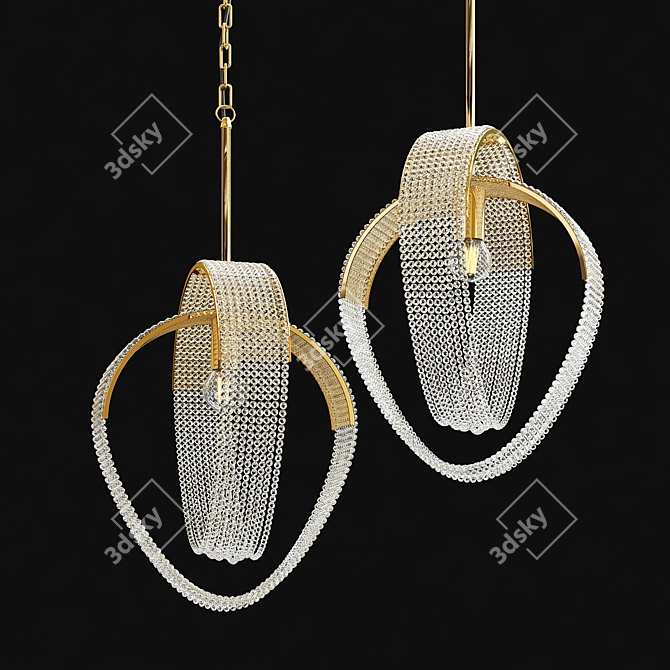 Elegant Pelagia Design Lamp 3D model image 3