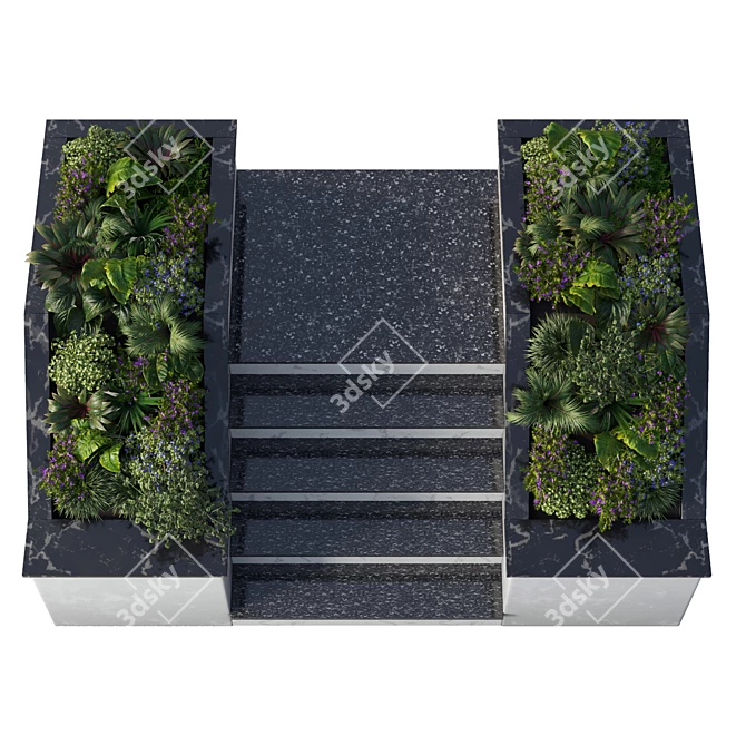 Exquisite Outdoor Plant Collection 3D model image 5