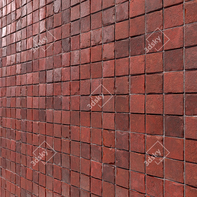 Seamless Wall Brick Texture - PBR 3D model image 2