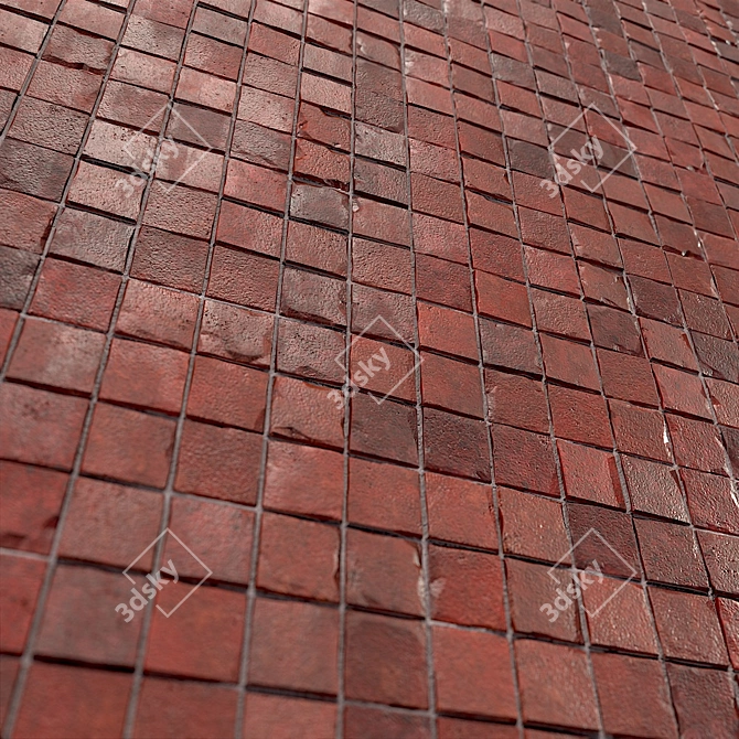 Seamless Wall Brick Texture - PBR 3D model image 4