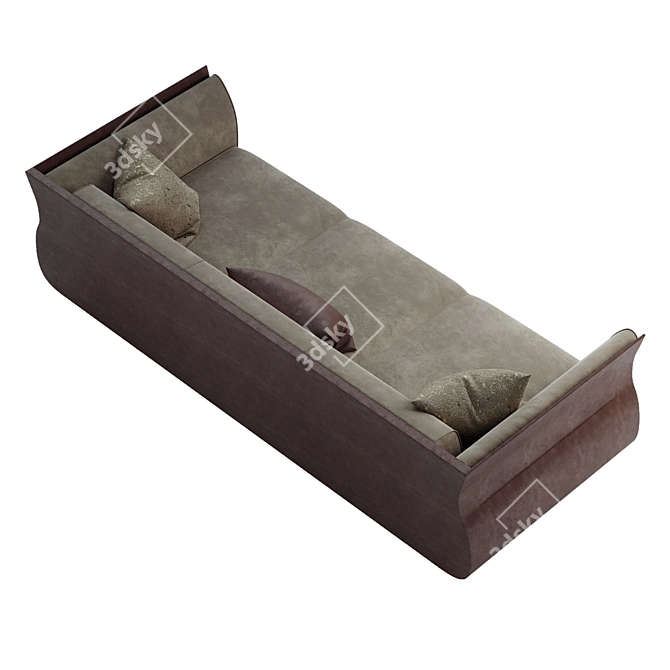 Modern Comfort: Cally Sofa Set 3D model image 6