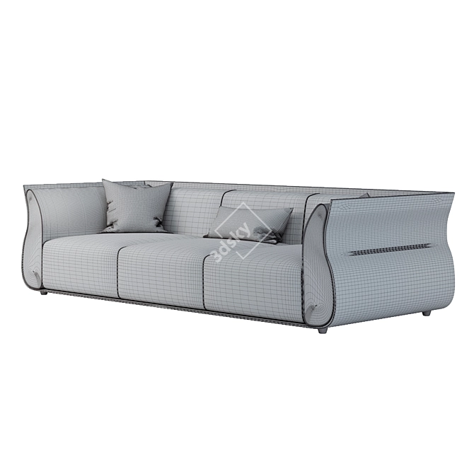 Modern Comfort: Cally Sofa Set 3D model image 7