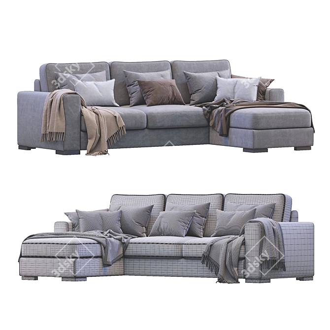 Modern Stylish Orion Sofa 3D model image 4