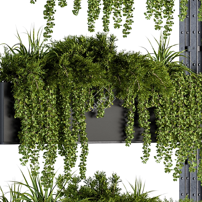 Plant Box Stand - Indoor Greenery Set 3D model image 3