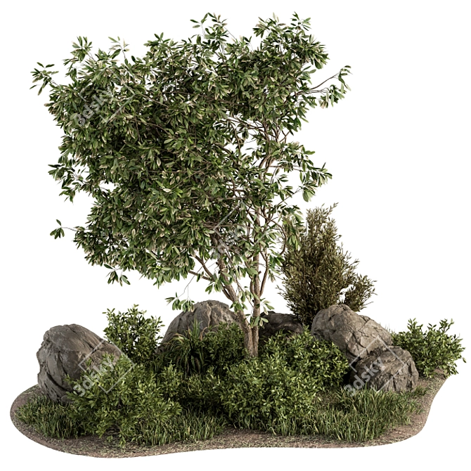 Lush Garden Oasis - Set 17 3D model image 1