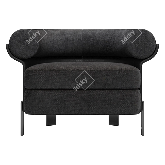 Modern Minotti Mattia Armchair 3D model image 2