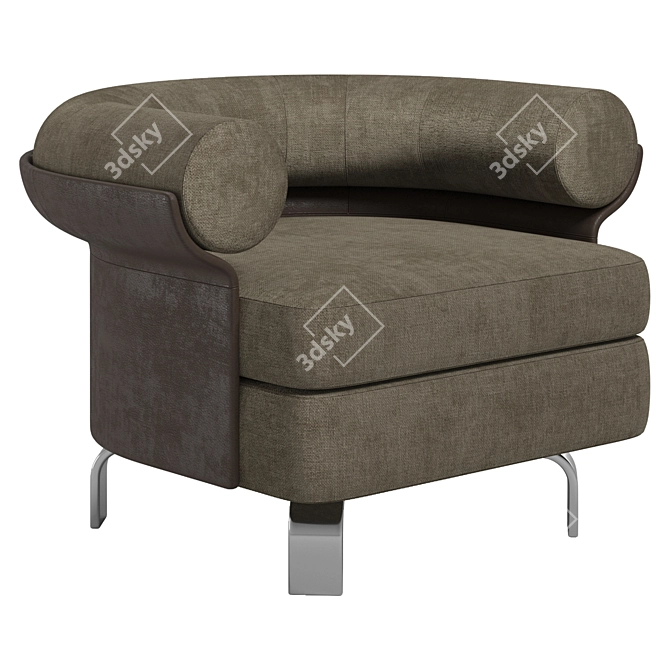 Modern Minotti Mattia Armchair 3D model image 4