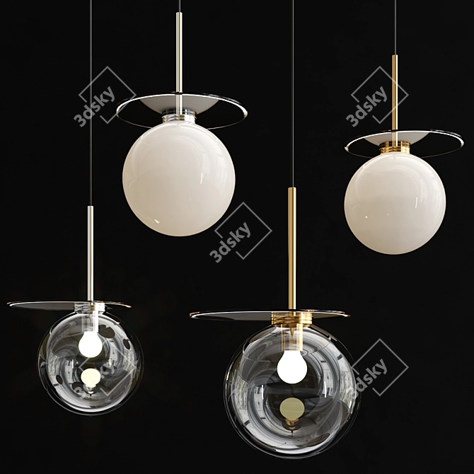 Elegant Umbra Pendant Light 3D model image 1