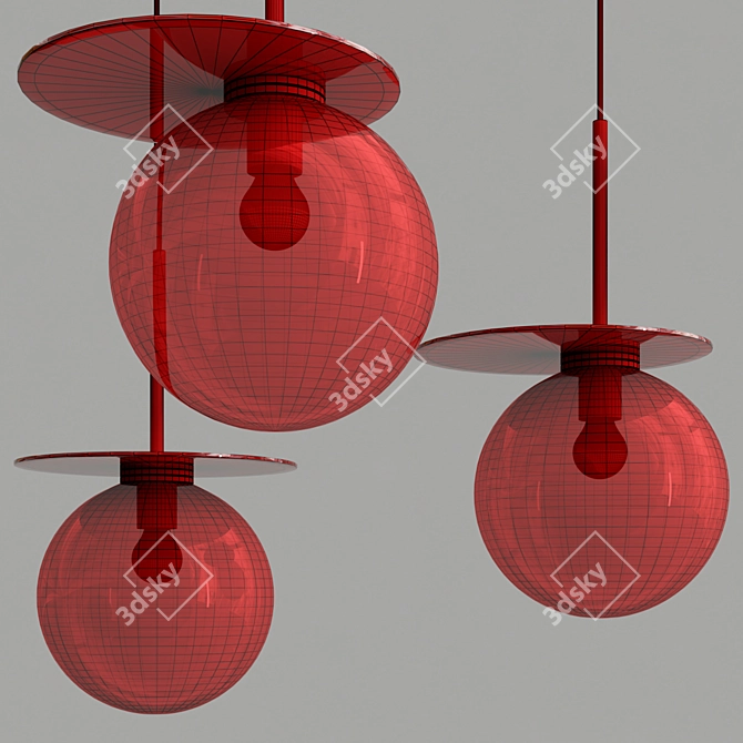 Elegant Umbra Pendant Light 3D model image 5