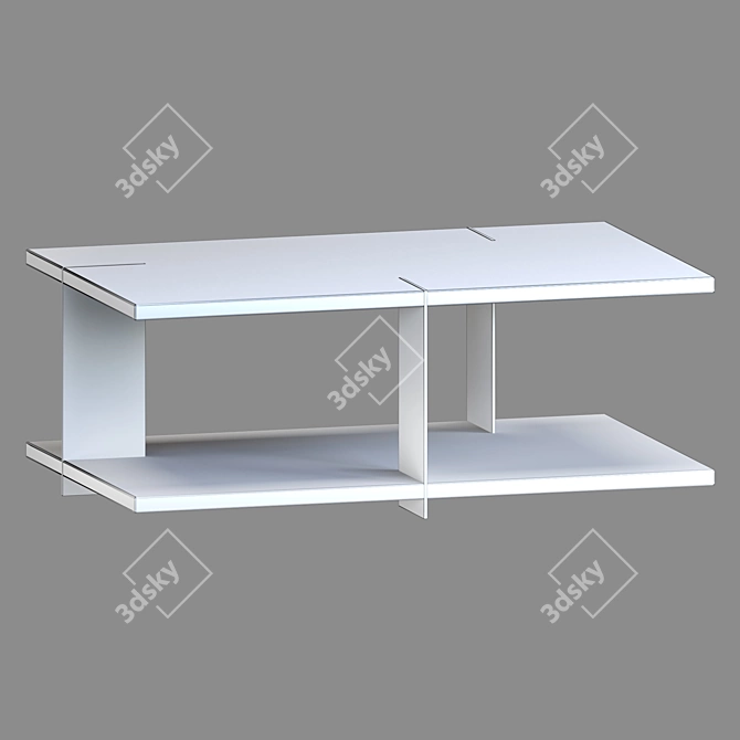 Modern Black Table TB-0060 3D model image 2