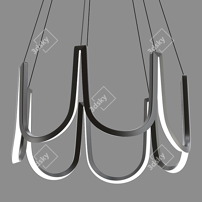 Elegant Suspended Chandelier by Lamproyal 3D model image 1