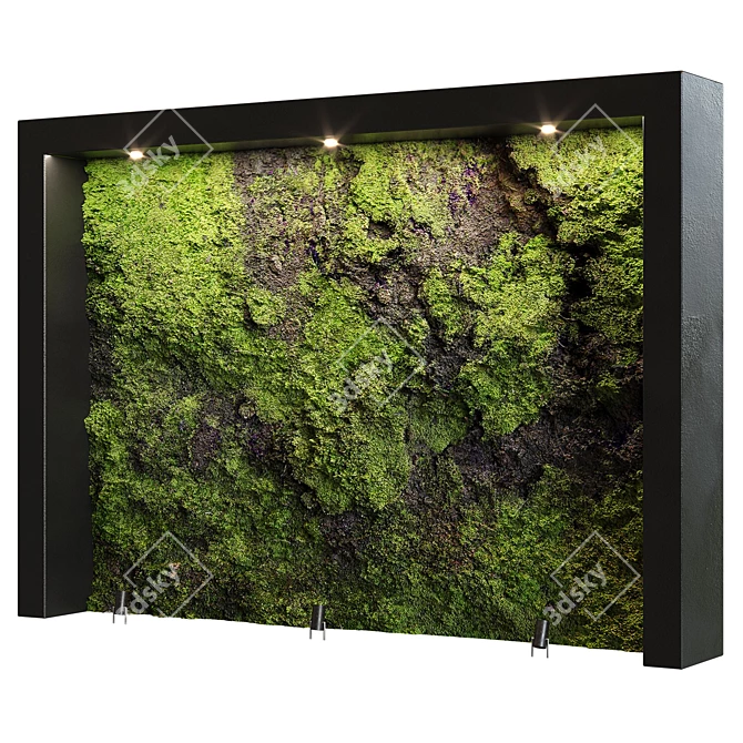 Green Natural Stone Wall1 - 2015 Edition 3D model image 5