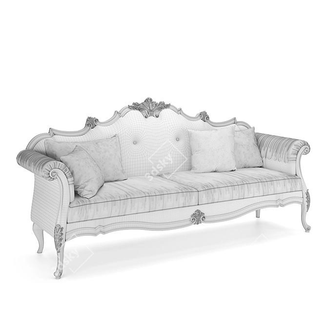 Title: Lorenzo Romano Handmade Sofa 3D model image 3