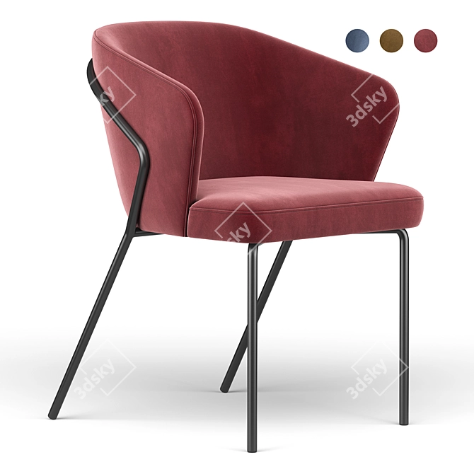 Elegant Corfu Chair - Sophisticated Design for Stylish Interiors 3D model image 1