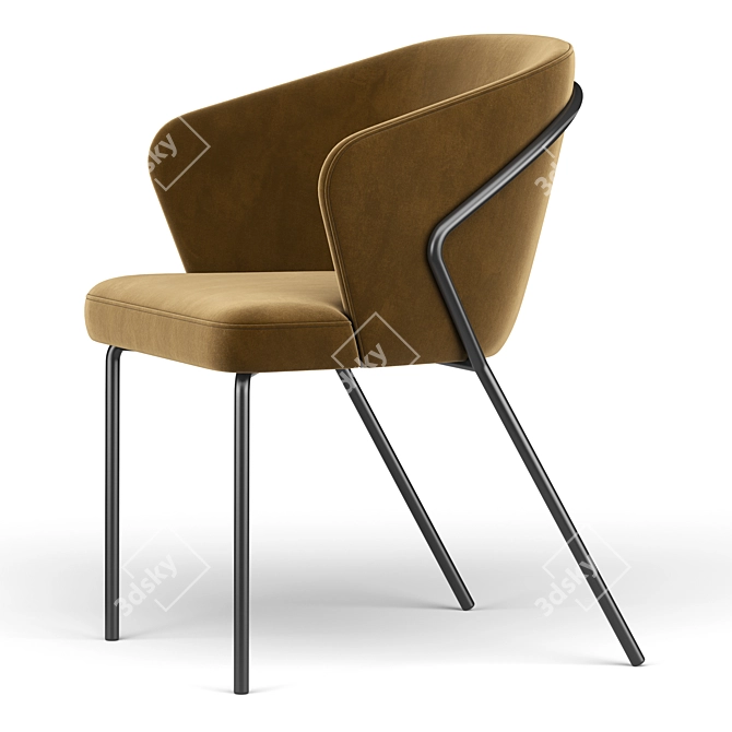 Elegant Corfu Chair - Sophisticated Design for Stylish Interiors 3D model image 4