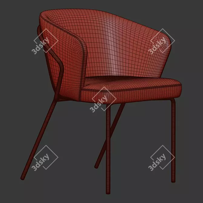 Elegant Corfu Chair - Sophisticated Design for Stylish Interiors 3D model image 5