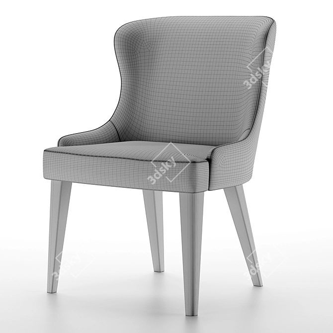 Elegant Origins Chair & Minimalist Mhliving Table 3D model image 6