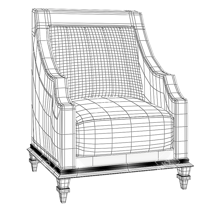 ComfortMax Armchair 3D model image 4