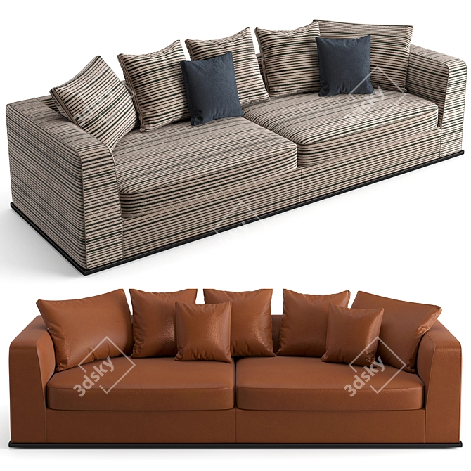 B&B Italia Otium Soft 288cm: Luxurious Comfort 3D model image 1