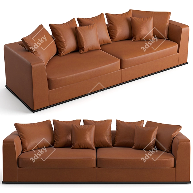 B&B Italia Otium Soft 288cm: Luxurious Comfort 3D model image 2