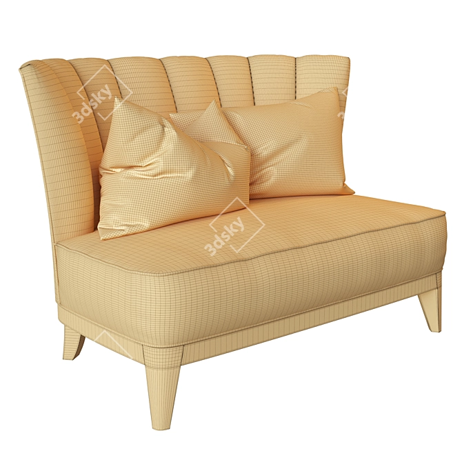 Elegant Air: The Fan Love Seat 3D model image 4