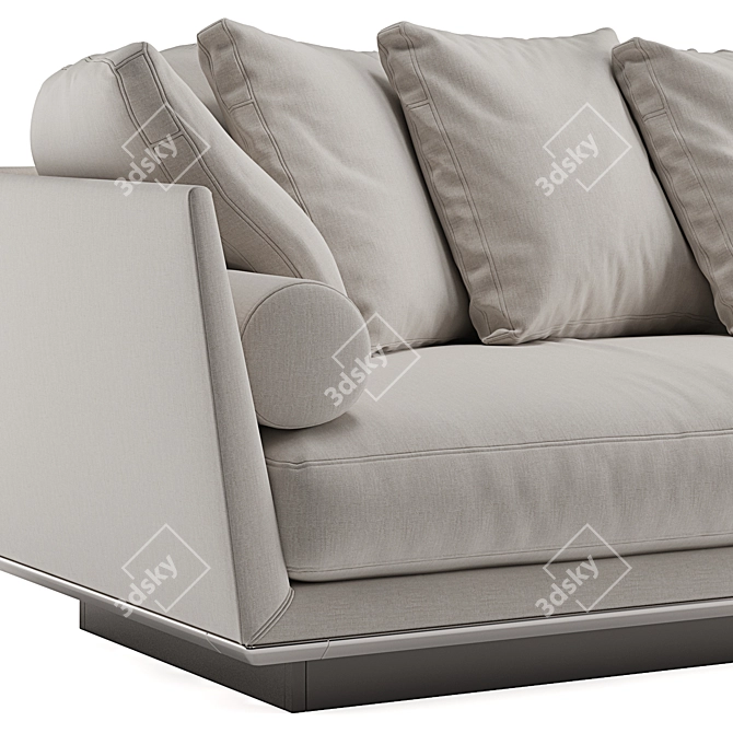 Elegant B&B Italia Noonu L Sofa 3D model image 5