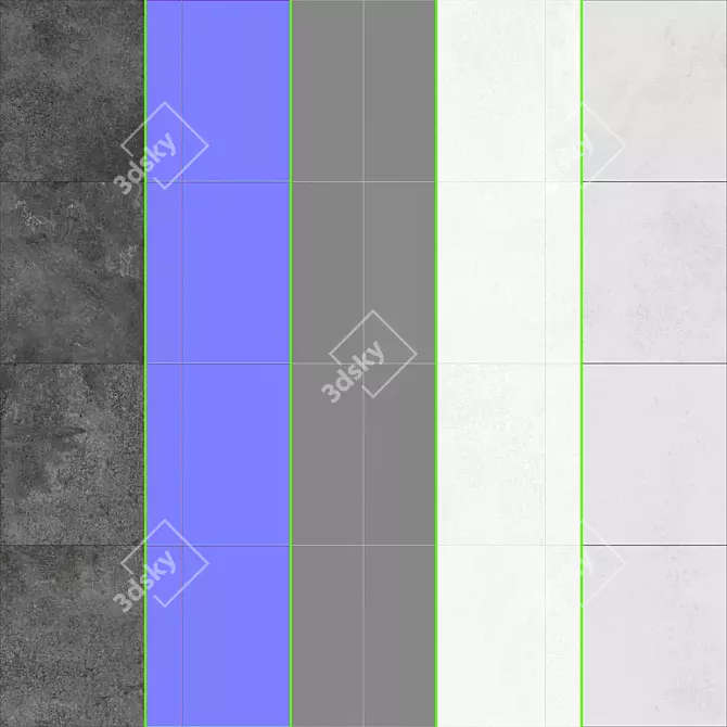 Elapse Stone Tile Collection 3D model image 6