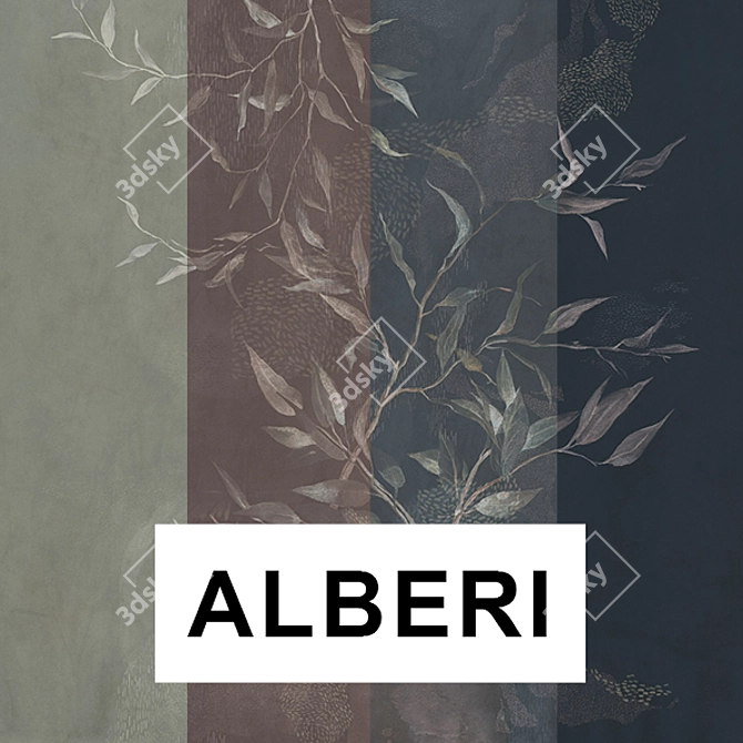 FACTURA ALBERI Vinyl Wallpaper - Trendy Collection 3D model image 2