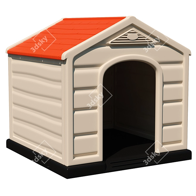 3D Dog Kennel: Stylish and Functional 3D model image 4