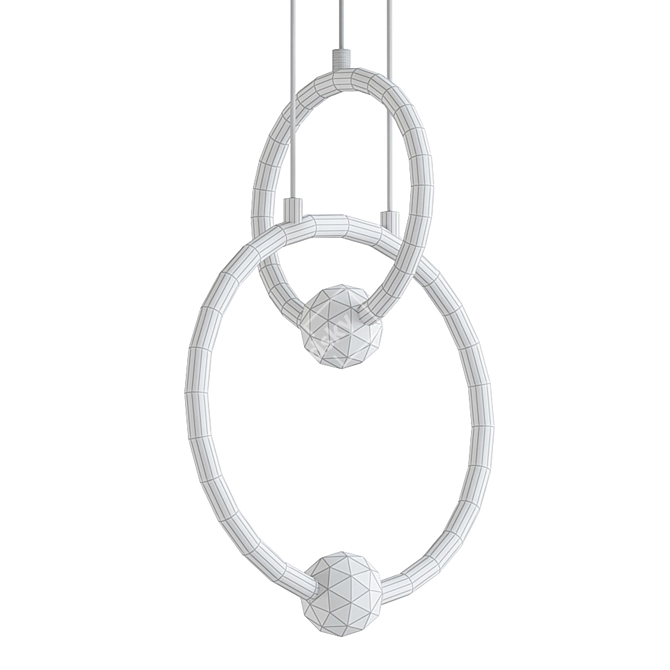 Sleek and Chic Luana Pendant Light 3D model image 2