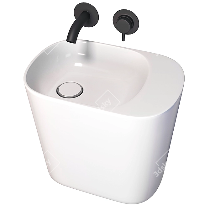 Rexa Design P'TIT Washbasin 3D model image 1