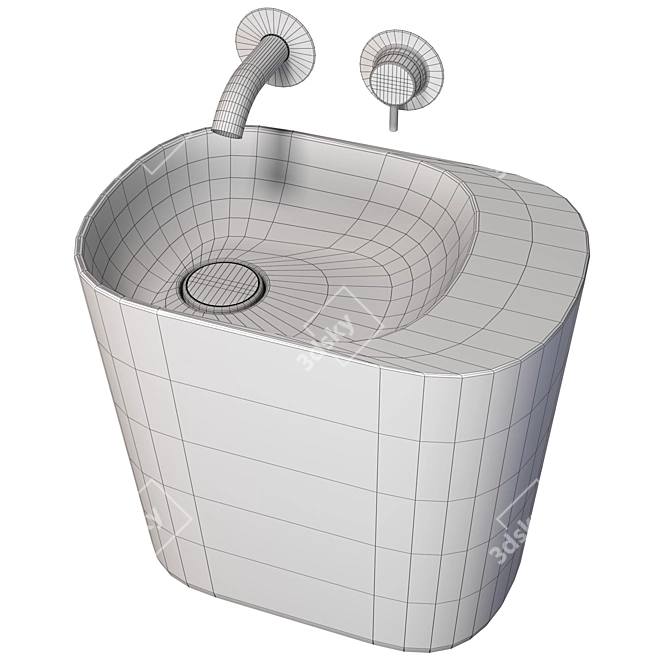 Rexa Design P'TIT Washbasin 3D model image 2