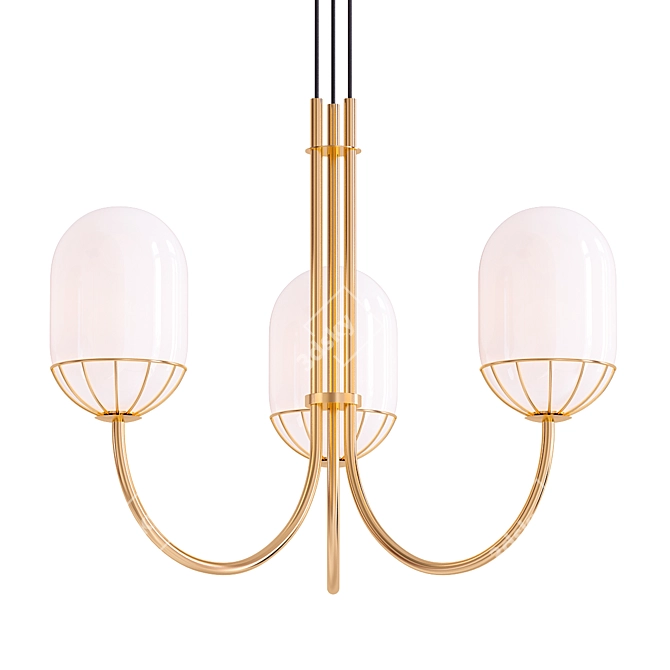 Elegant Carole Chandelier: Timeless Beauty 3D model image 1