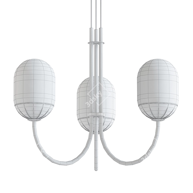 Elegant Carole Chandelier: Timeless Beauty 3D model image 2