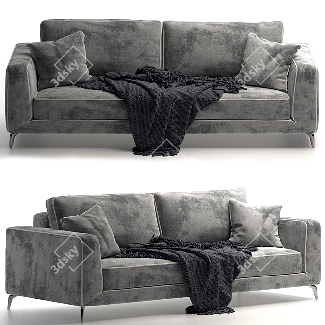 Elegant Orlando Sofa Bed - Timeless Luxury 3D model image 1