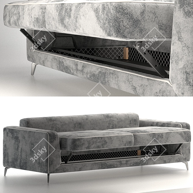 Elegant Orlando Sofa Bed - Timeless Luxury 3D model image 3