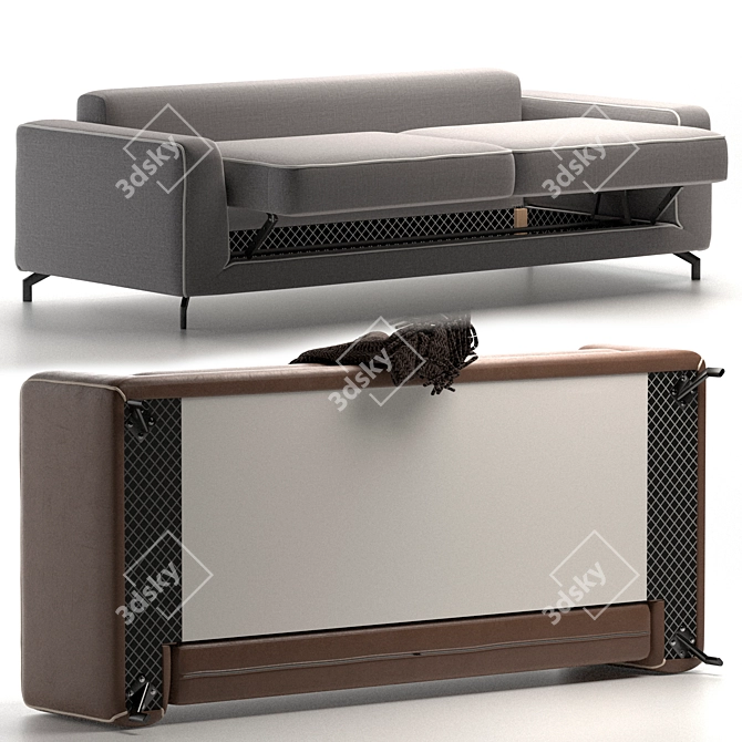 Elegant Orlando Sofa Bed 3D model image 12