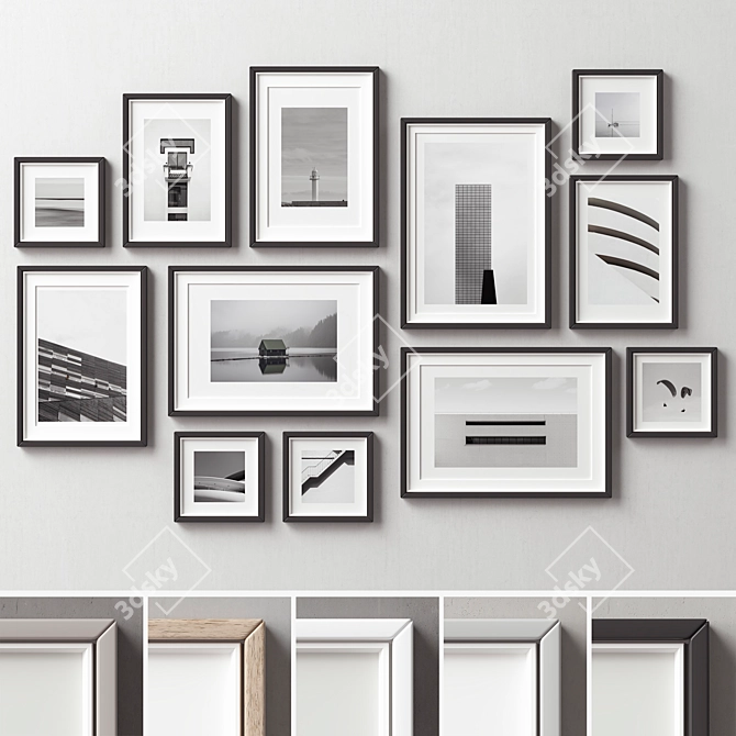 Modern Multi-Framed Picture Set 3D model image 2