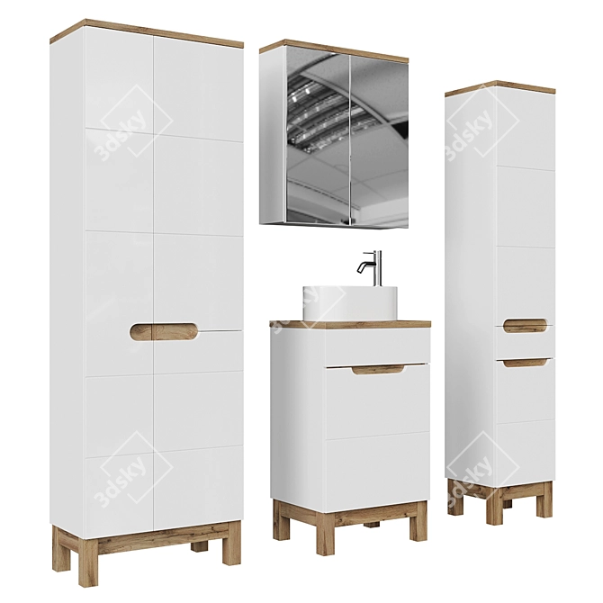 Comad Bali Collection Bathroom Furniture 3D model image 1