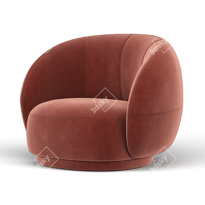 Elegant Julep Armchair - Timeless Comfort 3D model image 3