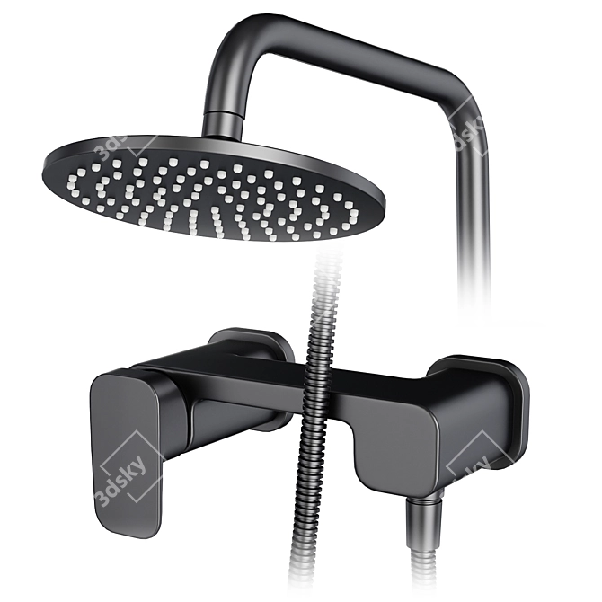 IDEAL Standard Set 128: Faucets & Shower Systems 3D model image 3