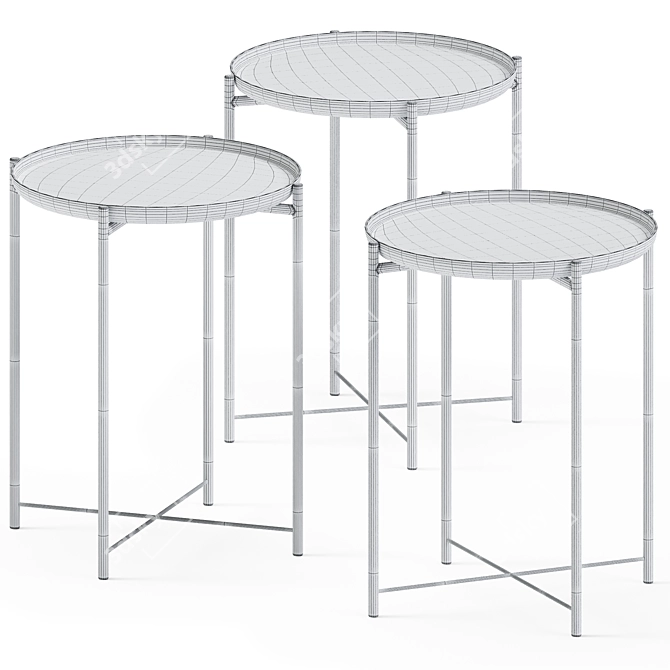 Gladom Side Table: Compact Elegance 3D model image 3