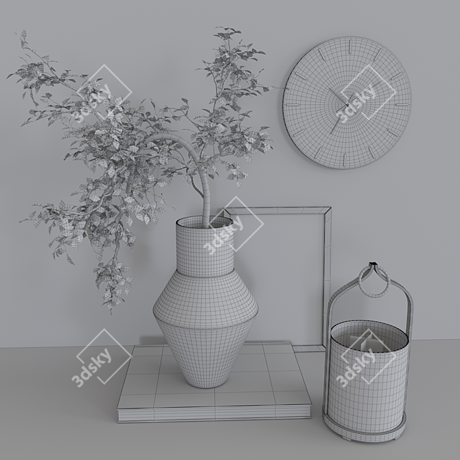 Elegant Decorative Set for Home 3D model image 6