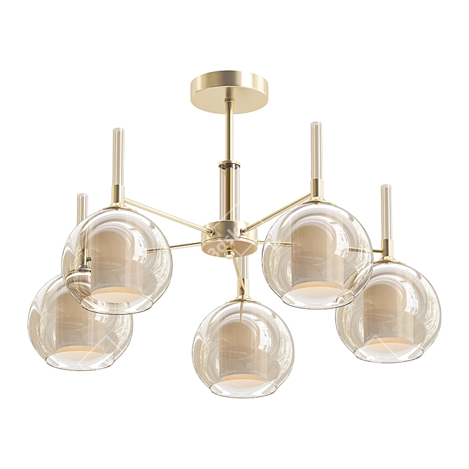 Elegant Pendant Light - KIFER 3D model image 1