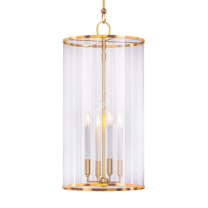 Contemporary Large Pendant Light 3D model image 1