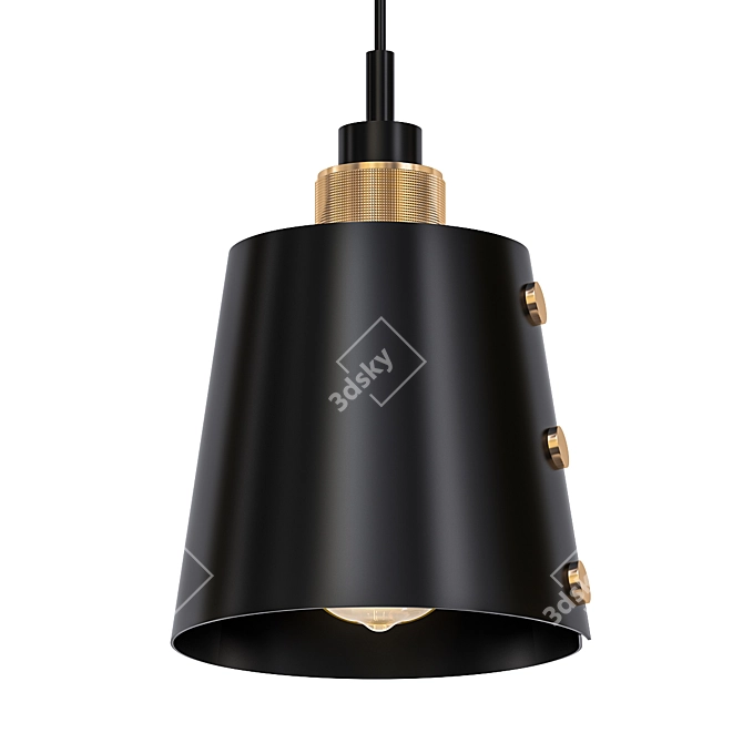 Sleek Pendant Light: Hooked 1.0 3D model image 1