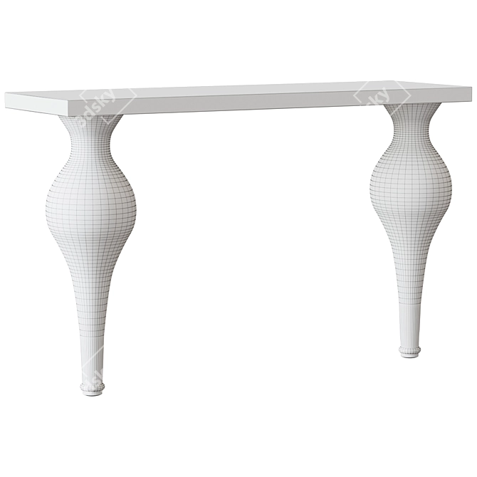 Luxury Glossy Console "Palermo 3D model image 2