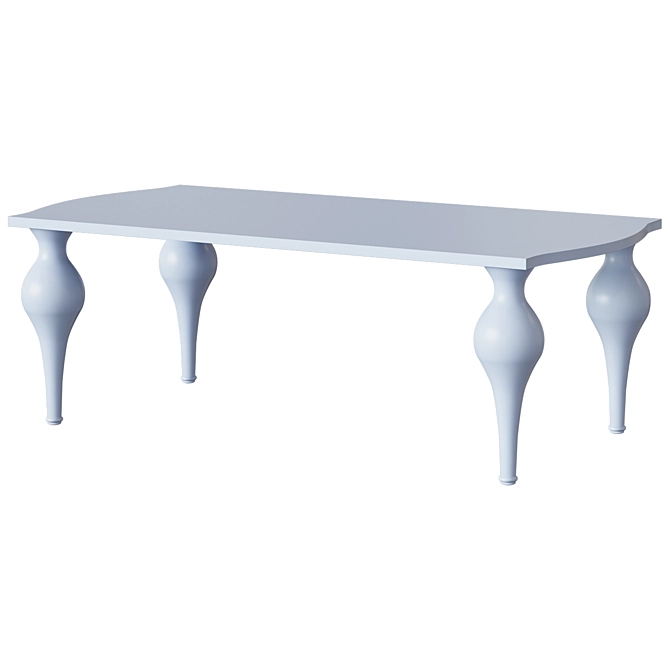 Palermo Dining Table: Elegant American Style 3D model image 1