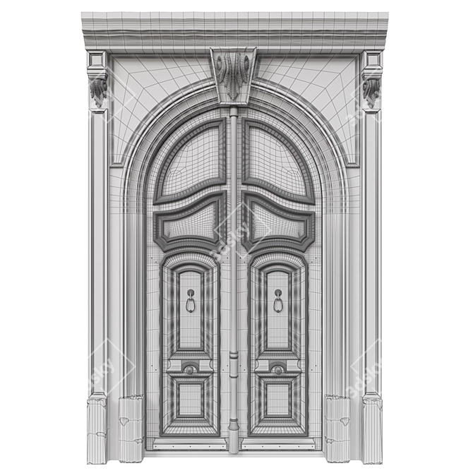 Classic 3D Max Door - 1700mm x 3260mm 3D model image 5