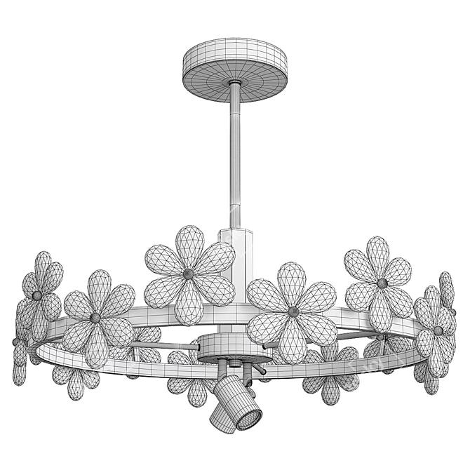 Elegant Florentina Design Lamp 3D model image 3